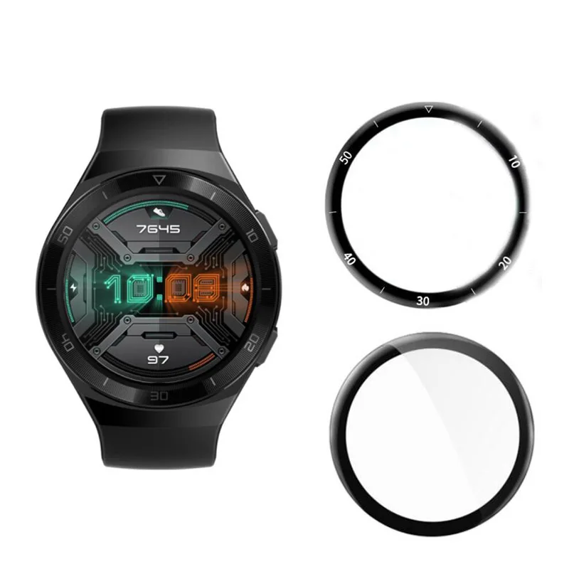 Защитная пленка из мягкого волокна с изогнутыми краями 3D для Huawei Watch GT 2e/GT2 E Smartwatch