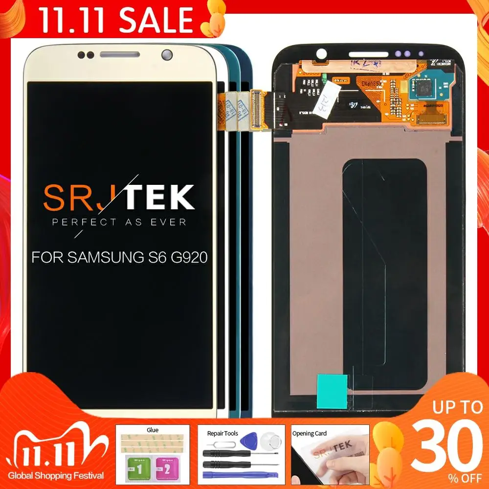 Original 5.1'' Super AMOLED for SAMSUNG Galaxy S6 G920 G920F LCD Display Touch Screen Digitizer Assembly Replacement
Original 5.1'' Super AMOLED for SAMSUNG Galaxy S6 G920 G920F LCD Display Touch Screen Digitizer Assembly Replacement