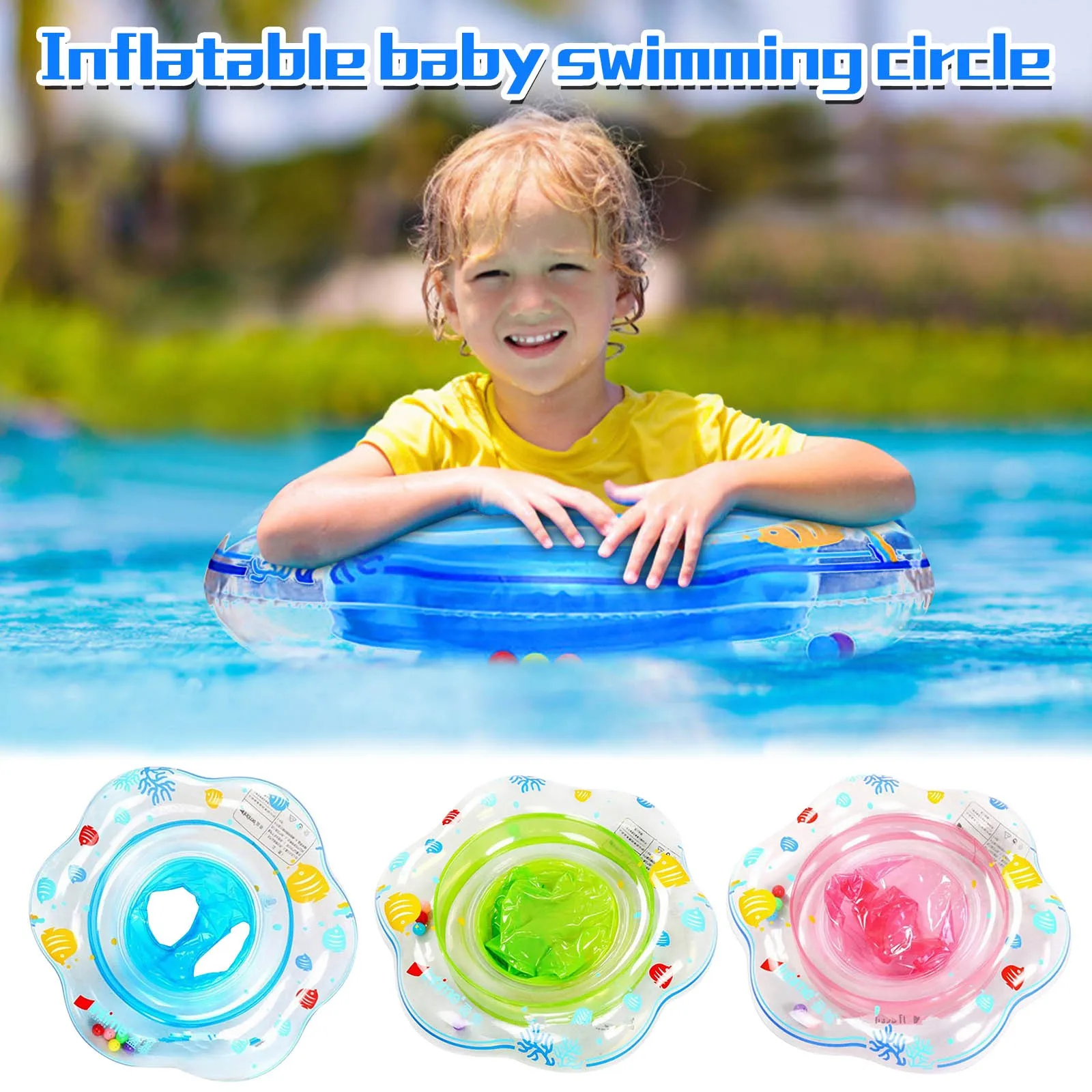Baby Swimming Pool Rings Seat Cute Inflatable Swim Ring Float Seat Swim Circle With Dual Handle For Baby Toddlers Pool Bathtub
Baby Swimming Pool Rings Seat Cute Inflatable Swim Ring Float Seat Swim Circle With Dual Handle For Baby Toddlers Pool Bathtub
