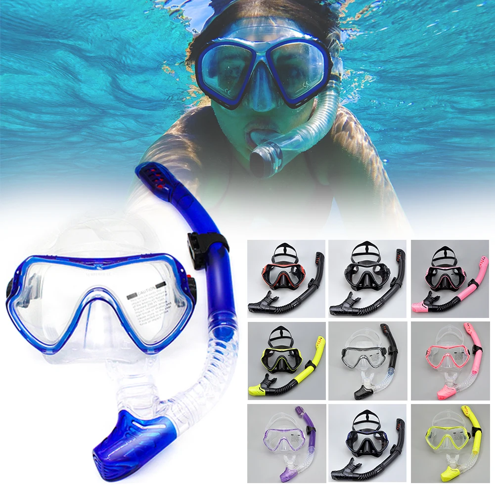 Professional Scuba Diving Mask Set Anti-Fog Tempered Goggles with Breathing Tube Adjustable Strap for Women Men Swimming Goggles
Professional Scuba Diving Mask Set Anti-Fog Tempered Goggles with Breathing Tube Adjustable Strap for Women Men Swimming Goggles