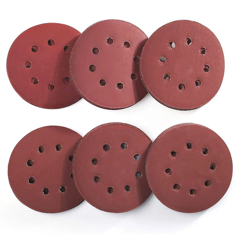 5 Inch Sandpaper 8 Holes Round Shape Sanding Disc 60 /120pcs Red Sandpaper Grinding and Polish Sheet Multifunction Hand Tool
5 Inch Sandpaper 8 Holes Round Shape Sanding Disc 60 /120pcs Red Sandpaper Grinding and Polish Sheet Multifunction Hand Tool