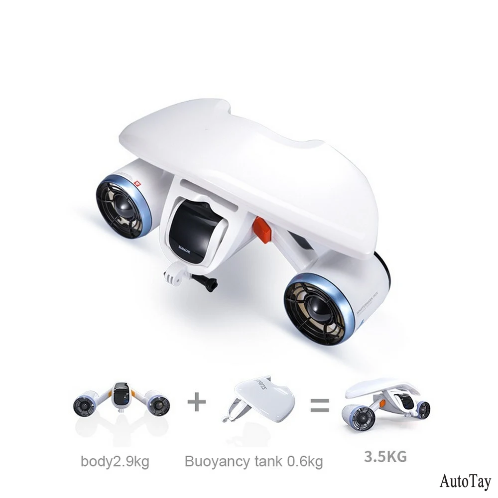 Underwater Scooter 520W Electric 3 Speed Unmanned Robot Diving Booster Snorkeling Propeller Suitable Ocean Pool Sports Equipment
Underwater Scooter 520W Electric 3 Speed Unmanned Robot Diving Booster Snorkeling Propeller Suitable Ocean Pool Sports Equipment