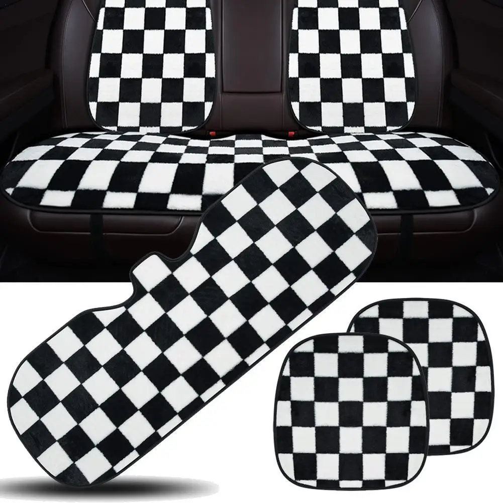 Car Checkerboard Cushion Car Seat Checkerboard Pattern Autumn And Winter Plush Warmth Car Seat Cover Warm Plush Cushion Pad
Car Checkerboard Cushion Car Seat Checkerboard Pattern Autumn And Winter Plush Warmth Car Seat Cover Warm Plush Cushion Pad