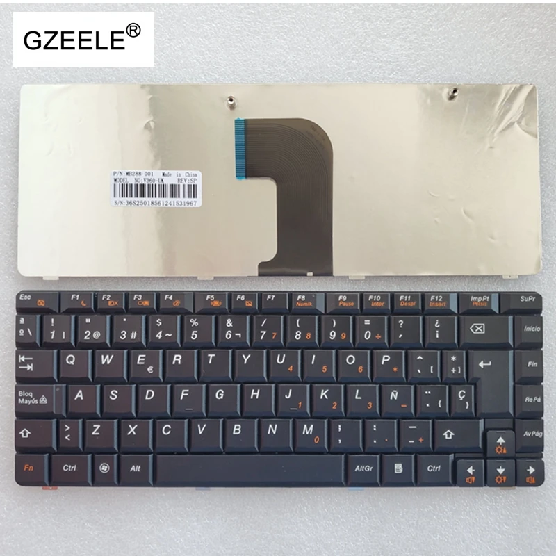 SP испанская клавиатура для ноутбука LENOVO V360 V360A V360G U450 20058 U450A U450P U450g|Клавиатуры