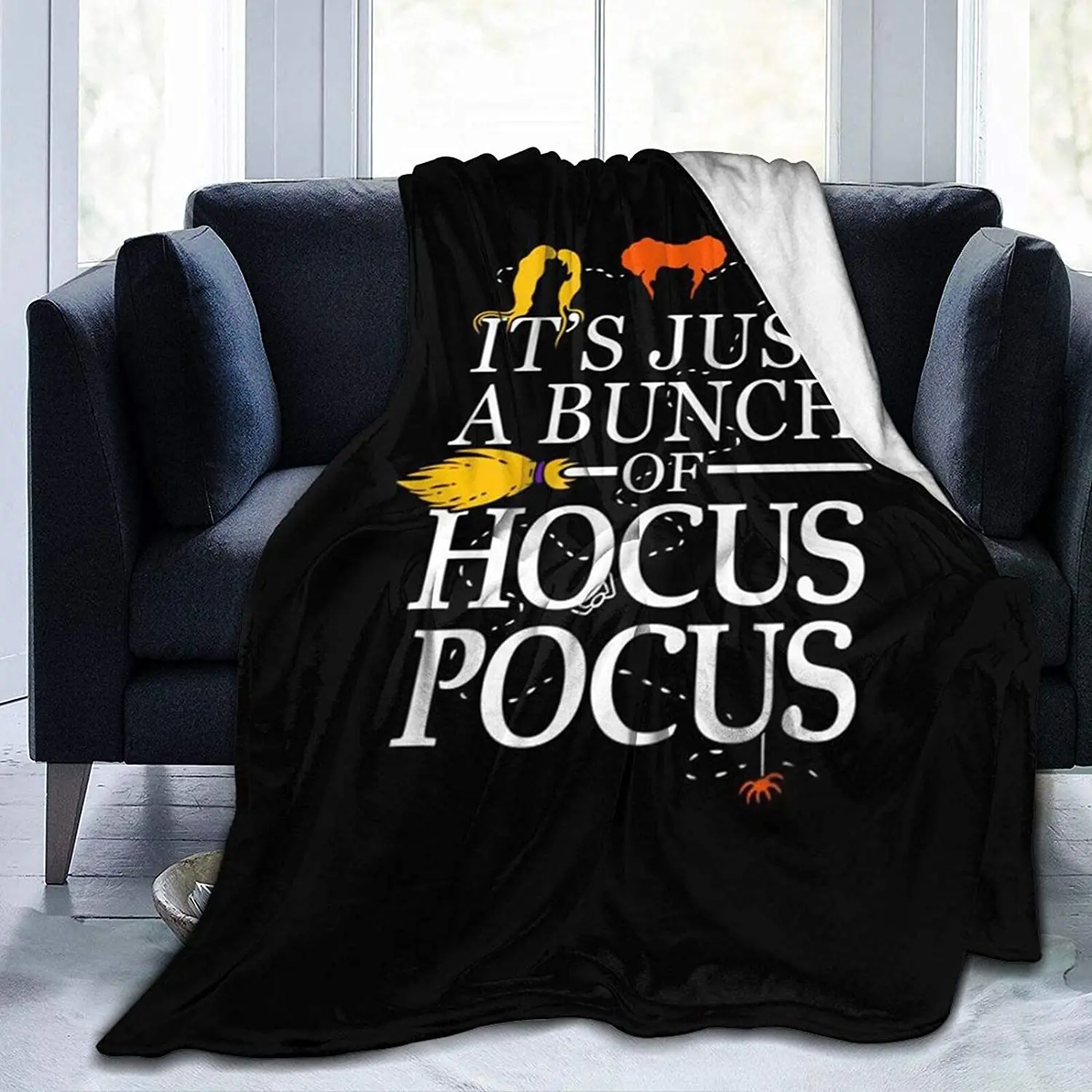 Blanket Fleece It's Just A Bunch of Hocus Pocus Size for Sofa or Bed Cover, Soft Plush, Luxurious Flannel
Blanket Fleece It's Just A Bunch of Hocus Pocus Size for Sofa or Bed Cover, Soft Plush, Luxurious Flannel
