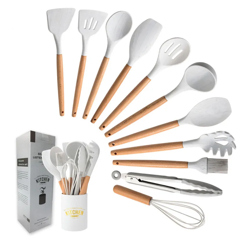 11 шт/силиконовый Кухня посуда с антипригарным покрытием для Пособия по кулинарии инструмент шпатель ковш яйцо венчики совка ложки суп Кухн... 
11 шт/силиконовый Кухня посуда с антипригарным покрытием для Пособия по кулинарии инструмент шпатель ковш яйцо венчики совка ложки суп Кухн...