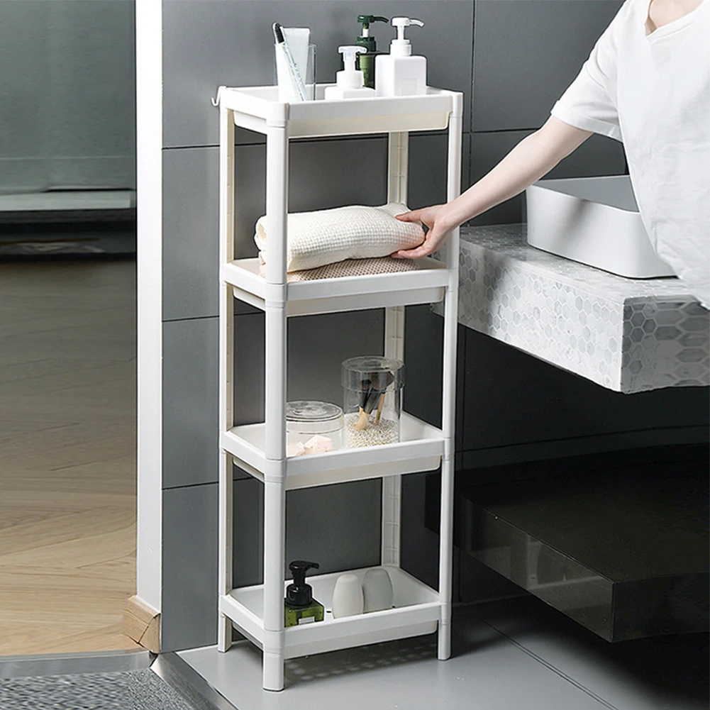 Bathroom Kitchen Storage Rack Practical PP White 4 Tier Holder for Home Storage Stand Floor Bracket Office Organizer
Bathroom Kitchen Storage Rack Practical PP White 4 Tier Holder for Home Storage Stand Floor Bracket Office Organizer