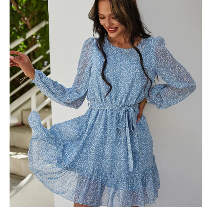 2021 Apring New Women Fashion Long Sleeve Bandage Mini Chiffon Dot Dress Elegant Ruffles Casual Vestidos Mujer De
2021 Apring New Women Fashion Long Sleeve Bandage Mini Chiffon Dot Dress Elegant Ruffles Casual Vestidos Mujer De