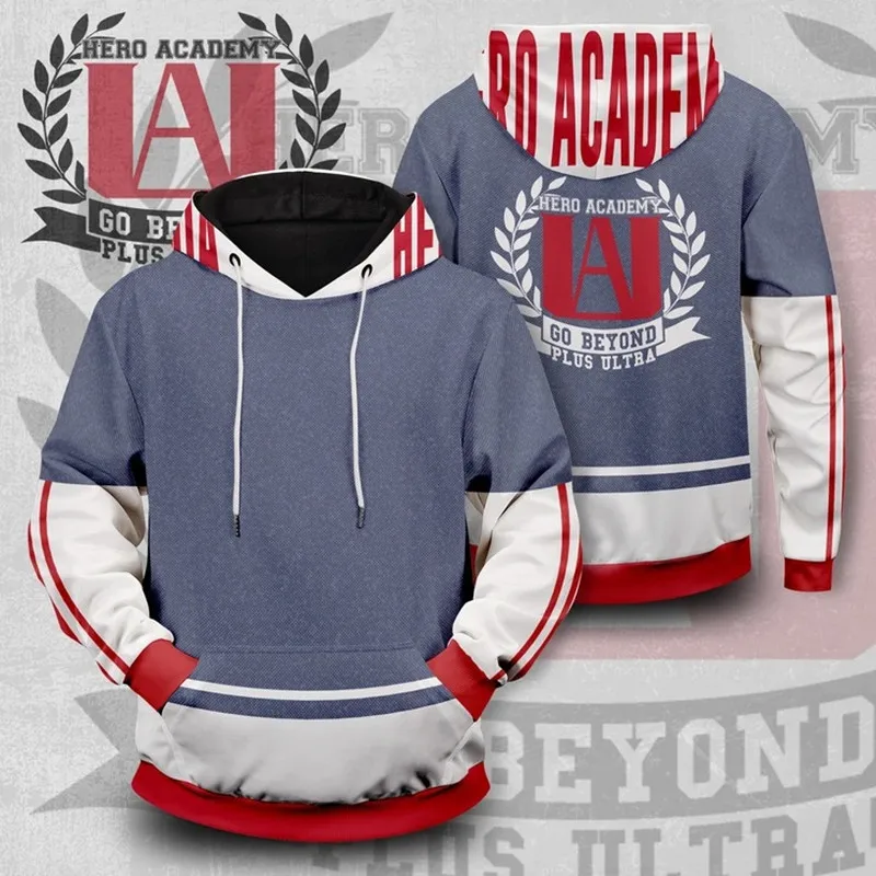 Japanese Anime My Hero Academia Cosplay Fashion Printing Graphic Streetwear Unisex Sweatshirts Male Hoodie The New Sweater
Japanese Anime My Hero Academia Cosplay Fashion Printing Graphic Streetwear Unisex Sweatshirts Male Hoodie The New Sweater