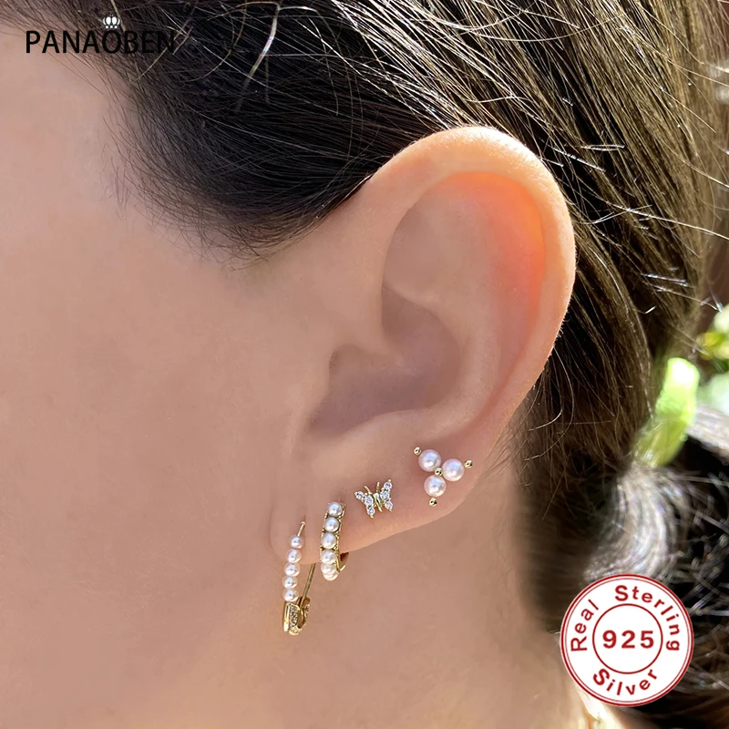 PANAOBEN 925 Sterling Silver Bohemia Pearls Clover Flower Stud Earrings for Women Piercing Earrings Cartilage Jewelry Pendientes
PANAOBEN 925 Sterling Silver Bohemia Pearls Clover Flower Stud Earrings for Women Piercing Earrings Cartilage Jewelry Pendientes