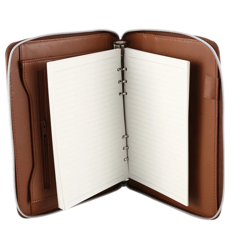 Professional Folder Document Storage PU Padfolio Business Portfolio Holder Organizer with Zippered Closure Card Slot
Professional Folder Document Storage PU Padfolio Business Portfolio Holder Organizer with Zippered Closure Card Slot