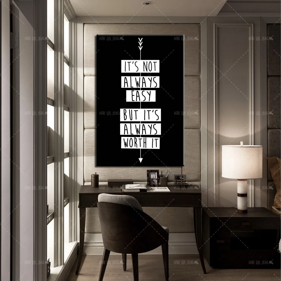 Canvas Painting Wall Art With Frame It Is Always Worthy Of Black And White Text Nordic Prints Poster Modular Canvas Home Decor
Canvas Painting Wall Art With Frame It Is Always Worthy Of Black And White Text Nordic Prints Poster Modular Canvas Home Decor