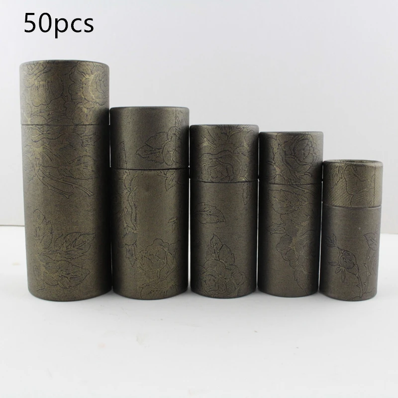 

50x 10/20/30/50/100ml Oil bottle packaging box kraft paper tube packing box dropper bottle round cardboard Lipstick Perfume box