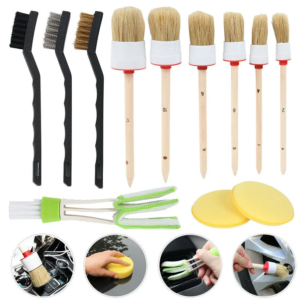 12pcs Car Detailing Brush Cleaning Washing Tool Kit Bristle Wood Vehicle Auto Wheel Air Outlet Clean Accessories Brushes Set
12pcs Car Detailing Brush Cleaning Washing Tool Kit Bristle Wood Vehicle Auto Wheel Air Outlet Clean Accessories Brushes Set