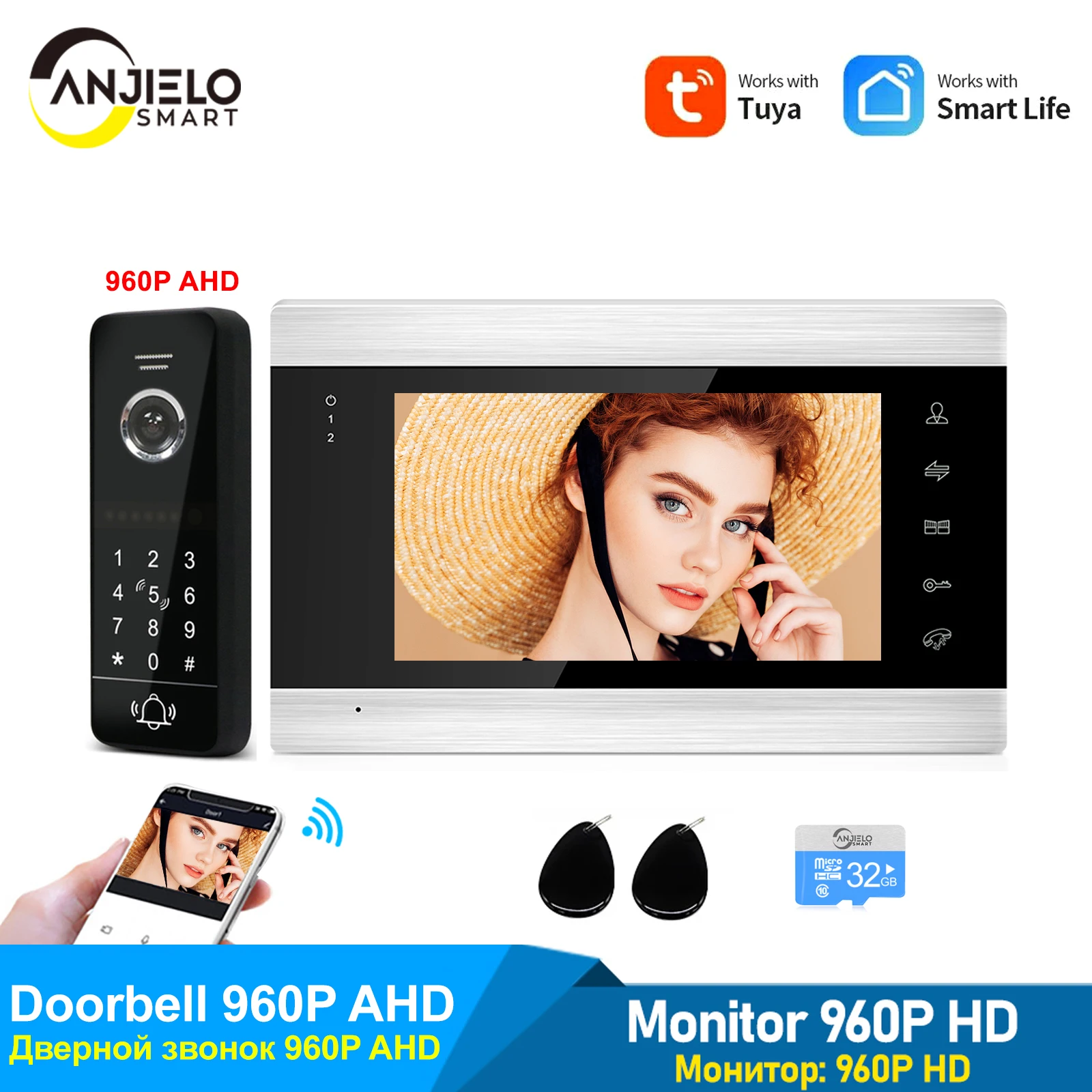 7 Inch 960P Wifi Door Intercom System With IR Video Door Bell Motion Detection Support Password Unlock For Home Access Control
7 Inch 960P Wifi Door Intercom System With IR Video Door Bell Motion Detection Support Password Unlock For Home Access Control