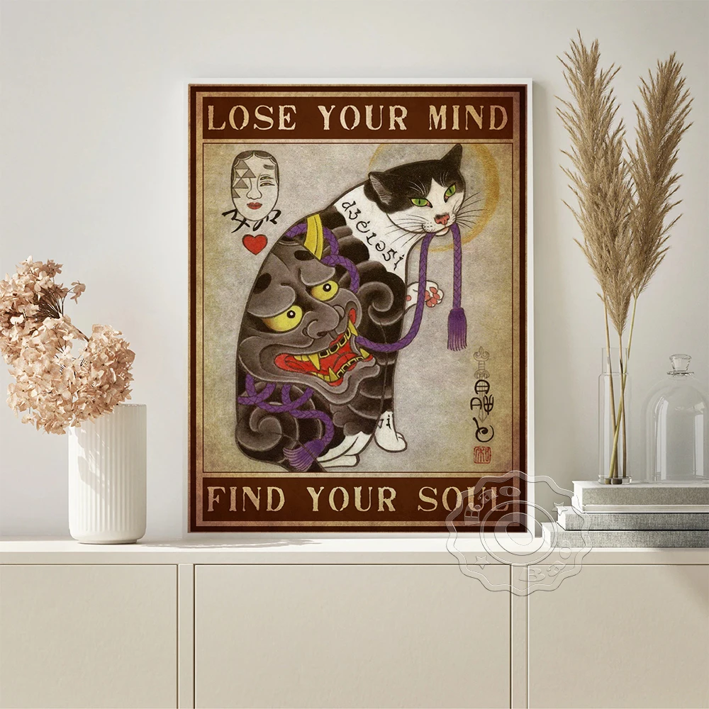 Kazuaki Horitomo Poster Japanese Animal Vintage Art Prints Wall Stickers Prajna Mask Tattoo Cat Retro Canvas Painting Home Decor
Kazuaki Horitomo Poster Japanese Animal Vintage Art Prints Wall Stickers Prajna Mask Tattoo Cat Retro Canvas Painting Home Decor
