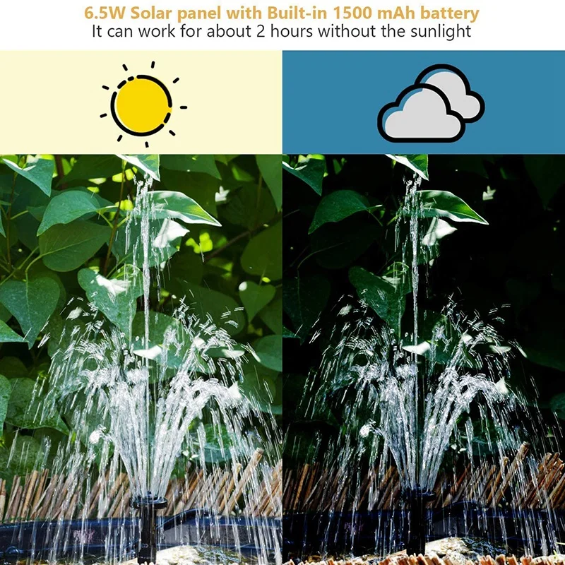 Solar Fountain Pump Brushless Pump Solar Panel with 8 Nozzles for Bird Bath Fish Tank Pond or Garden Solar Aerator Pump
Solar Fountain Pump Brushless Pump Solar Panel with 8 Nozzles for Bird Bath Fish Tank Pond or Garden Solar Aerator Pump