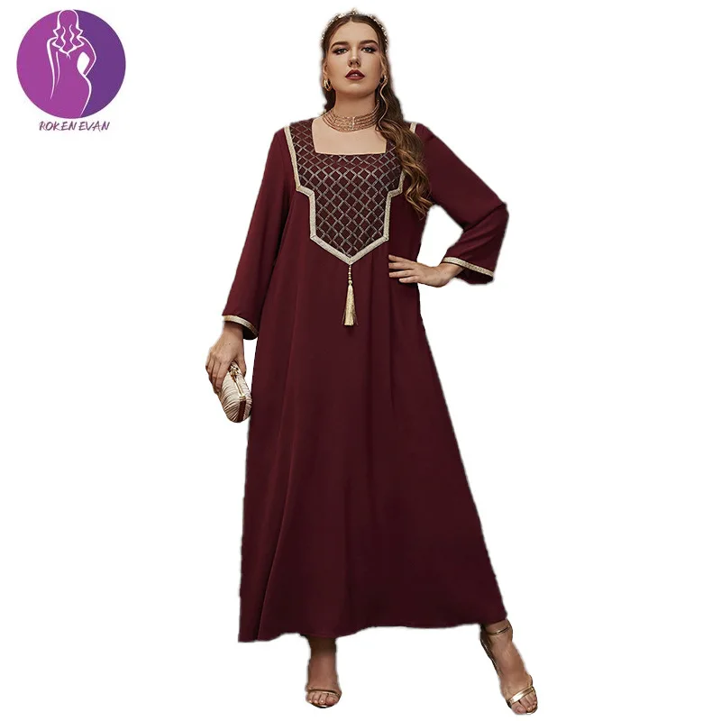 Женское платье с вышивкой, Макси-платье в мусульманском стиле, Оман, Турция
Женское платье с вышивкой, Макси-платье в мусульманском стиле, Оман, Турция