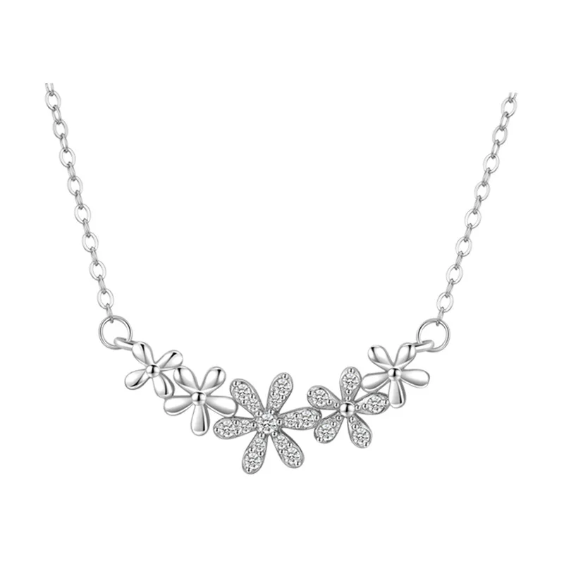 S925 Sterling Silver Necklace Women's Simple Sweet Little Daisy Pendant Necklace Clavicle Chain
S925 Sterling Silver Necklace Women's Simple Sweet Little Daisy Pendant Necklace Clavicle Chain