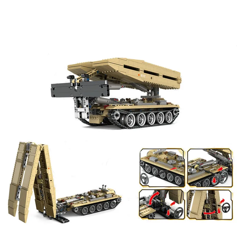 WW2 Military Light Version Tank Bridge Truck Model Building Blocks Weapon Army Soldier Educational Bricks Toy For Children 
WW2 Military Light Version Tank Bridge Truck Model Building Blocks Weapon Army Soldier Educational Bricks Toy For Children