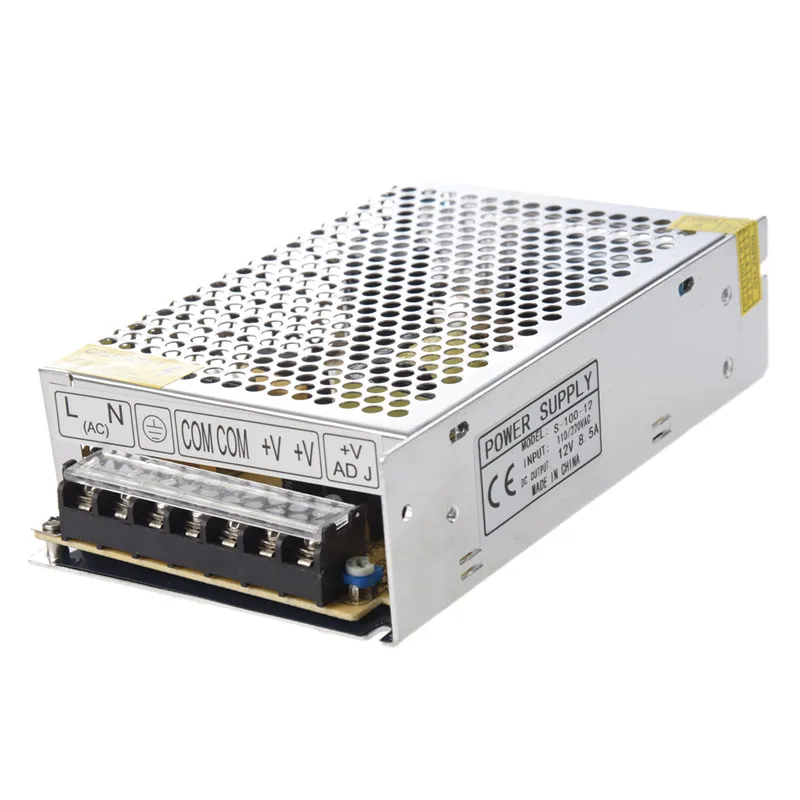 Switching power supply transformer power supply driver Driver 100W DC 12V 8.5A for LED Strip
Switching power supply transformer power supply driver Driver 100W DC 12V 8.5A for LED Strip