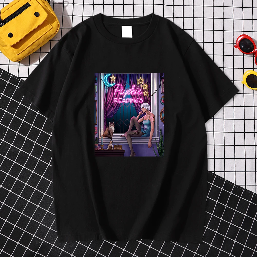 Psychic Sexy Women Printing Men's T Shirt Fashion Casual T Shirts Simplicity Oversize Tshirts Cool Crewneck Mens Short Sleeves
Psychic Sexy Women Printing Men's T Shirt Fashion Casual T Shirts Simplicity Oversize Tshirts Cool Crewneck Mens Short Sleeves