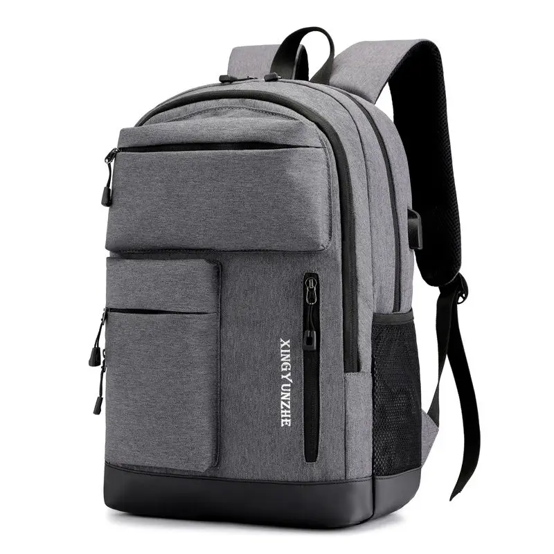 Men Backpack Teenage Boys High School Bags Oxford Gray Multiple Pockets USB Charging Back Pack Male
Men Backpack Teenage Boys High School Bags Oxford Gray Multiple Pockets USB Charging Back Pack Male