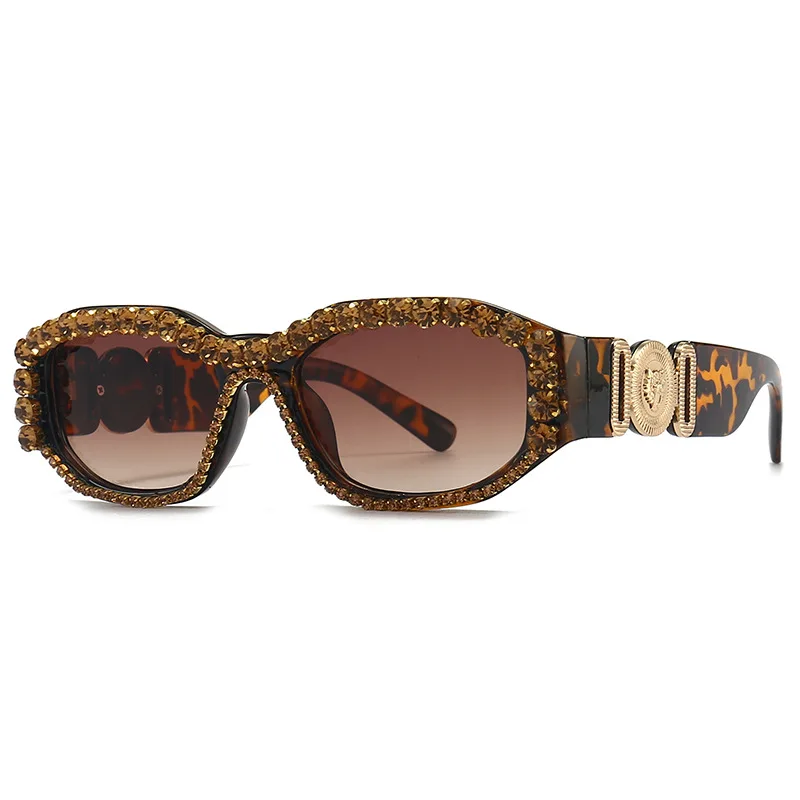 Women Rectangle Brand Designer Sunglasses Luxury Diamond Rhinestone Vintage Sun Glass Female Hip Pop Eyewear Leopard Shades
Women Rectangle Brand Designer Sunglasses Luxury Diamond Rhinestone Vintage Sun Glass Female Hip Pop Eyewear Leopard Shades