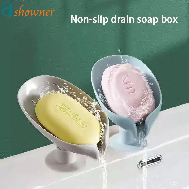 Leaf Shape Soap Box Bathroom Drain Soap Holder Non-slip Drain Soap Storage Case Container With Sucker Tray Gadgets Accessories
Leaf Shape Soap Box Bathroom Drain Soap Holder Non-slip Drain Soap Storage Case Container With Sucker Tray Gadgets Accessories
