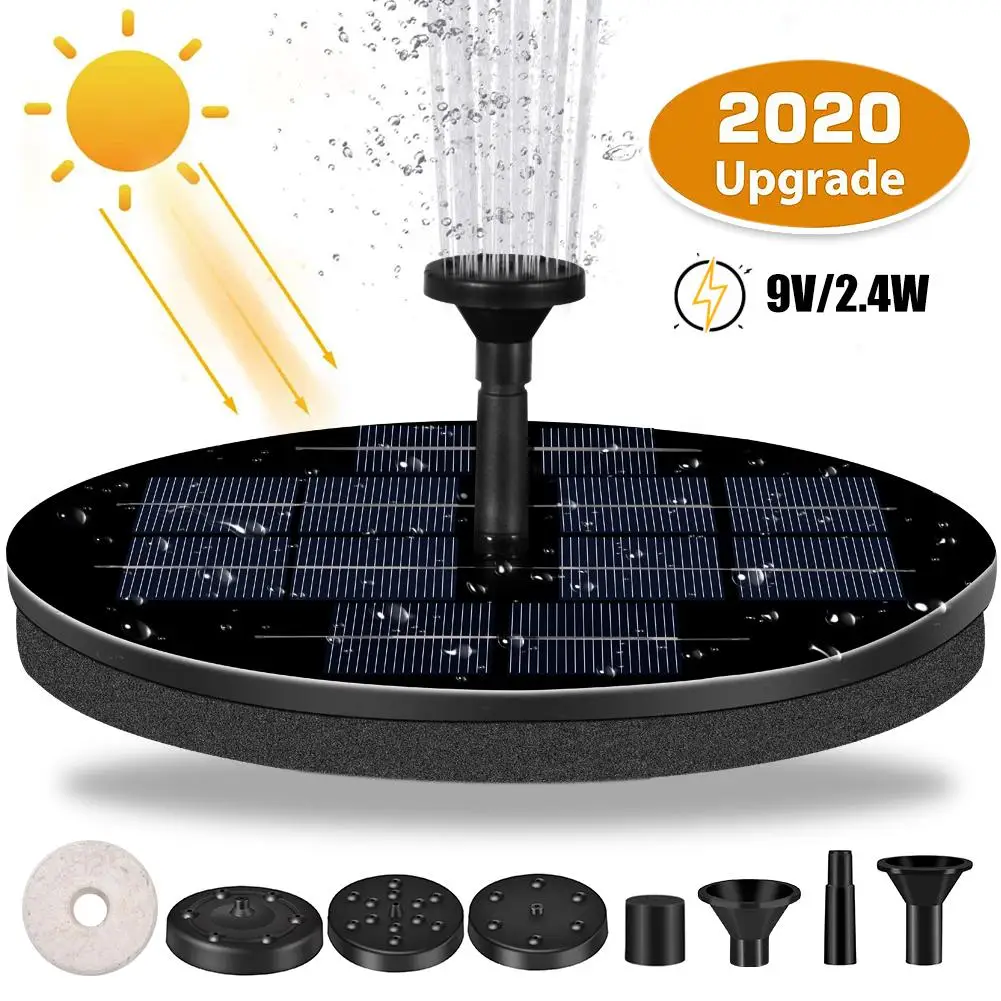 Солнечный фонтанный насос 9V/2,4 WWaterproof Круглый водяной насос на солнечной энергии Набор для ванны птиц Пруд бассейн Сад газон
Солнечный фонтанный насос 9V/2,4 WWaterproof Круглый водяной насос на солнечной энергии Набор для ванны птиц Пруд бассейн Сад газон