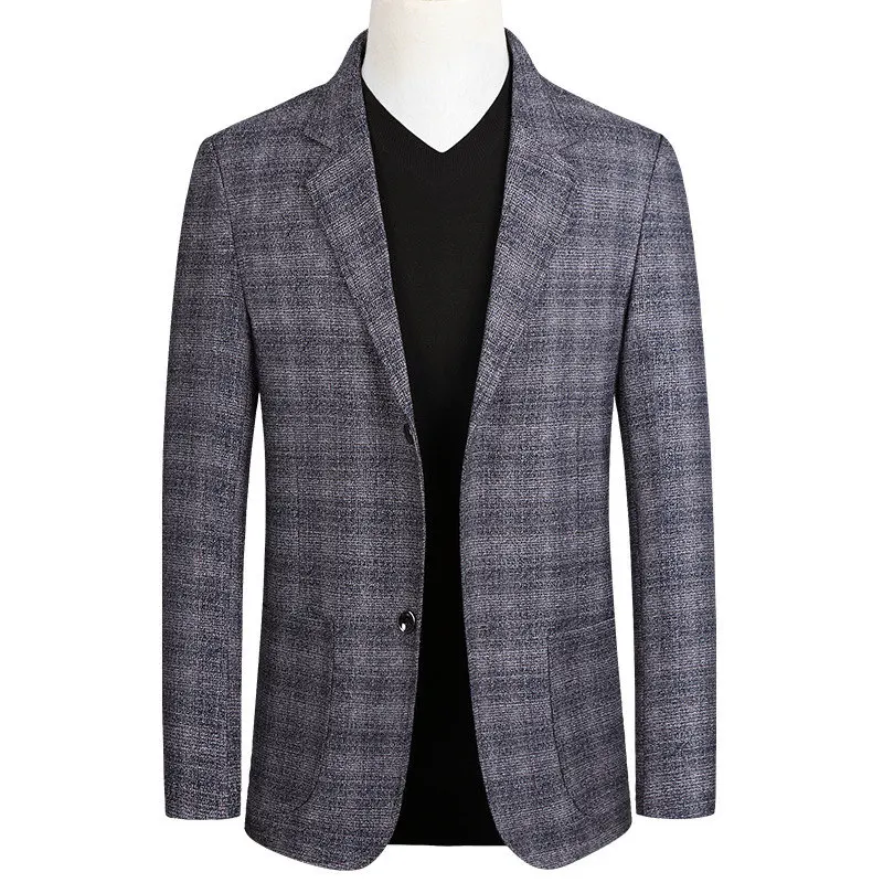 2019 New Mens Blue Grey Plaid Business Casual Blazer Jacket Spring Autumn Mens Slim Fit Dress Suit Jacket Elegant Blaser Homme
2019 New Mens Blue Grey Plaid Business Casual Blazer Jacket Spring Autumn Mens Slim Fit Dress Suit Jacket Elegant Blaser Homme