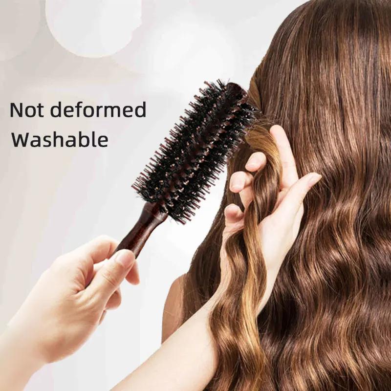 Curly Hair Comb Pig Bristle Hair Comb Pear Blossom Inner Buckle Straight Dressing Modeling Cylinder Wooden
Curly Hair Comb Pig Bristle Hair Comb Pear Blossom Inner Buckle Straight Dressing Modeling Cylinder Wooden