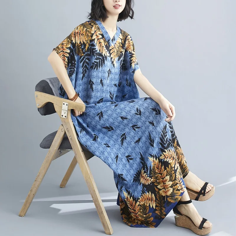 short sleeve plus size cotton vintage floral dresses for women casual long loose woman summer beach dress elegant clothes 2021
short sleeve plus size cotton vintage floral dresses for women casual long loose woman summer beach dress elegant clothes 2021