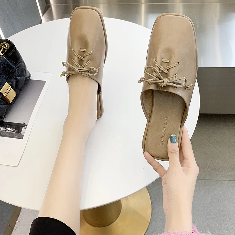 Low Shoes Loafers PU Slippers Casual Slipers Women Slides Square Toe Female Mule Luxury 2021 Mules Flat Cover Fashion Rome
Low Shoes Loafers PU Slippers Casual Slipers Women Slides Square Toe Female Mule Luxury 2021 Mules Flat Cover Fashion Rome