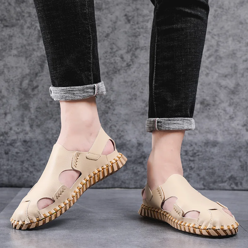 Men Rubber Sandal Mens Leather Sandal Men Sandals Footwear Sandalias De Hombre For Outdoor In Men's Shoes Slippers Summer
Men Rubber Sandal Mens Leather Sandal Men Sandals Footwear Sandalias De Hombre For Outdoor In Men's Shoes Slippers Summer