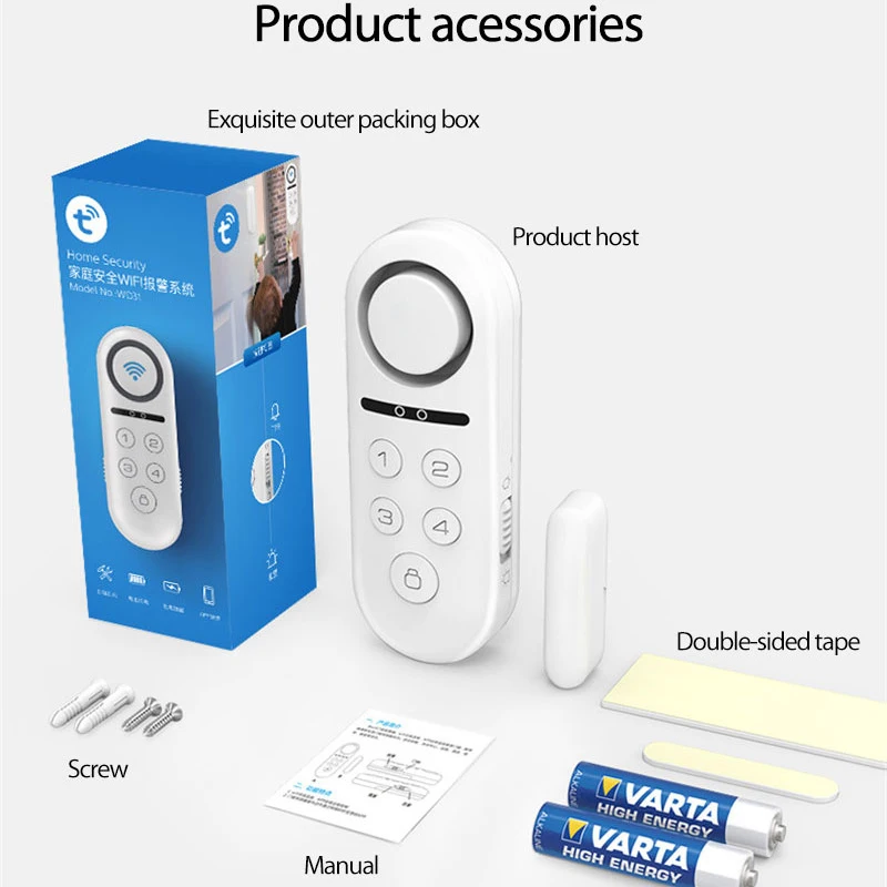 Tuya Smart Home WiFi Door Sensor Alarm Window Open Closed Detectors Magnetic Switch Sound And Light Sensor Security System Alarm
Tuya Smart Home WiFi Door Sensor Alarm Window Open Closed Detectors Magnetic Switch Sound And Light Sensor Security System Alarm