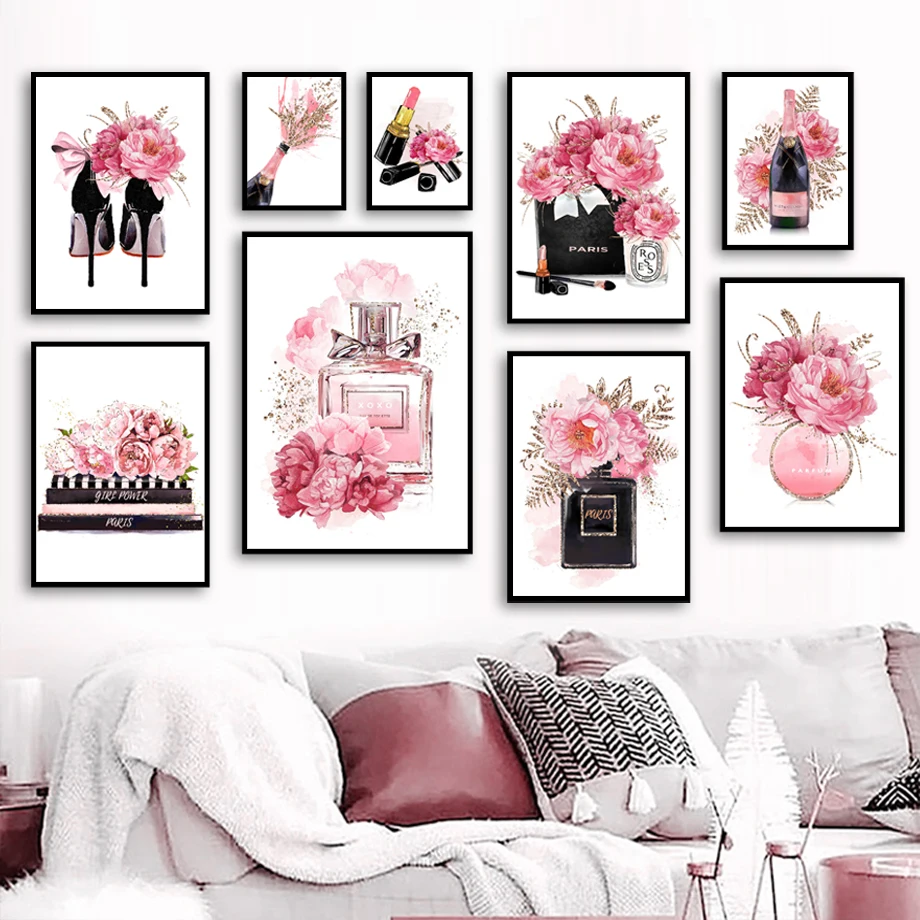 Watercolor Art Canvas Painting Fashion Girl Paris Perfume Flower Champagne Nordic Posters Prints Wall Pictures Living Room Decor
Watercolor Art Canvas Painting Fashion Girl Paris Perfume Flower Champagne Nordic Posters Prints Wall Pictures Living Room Decor