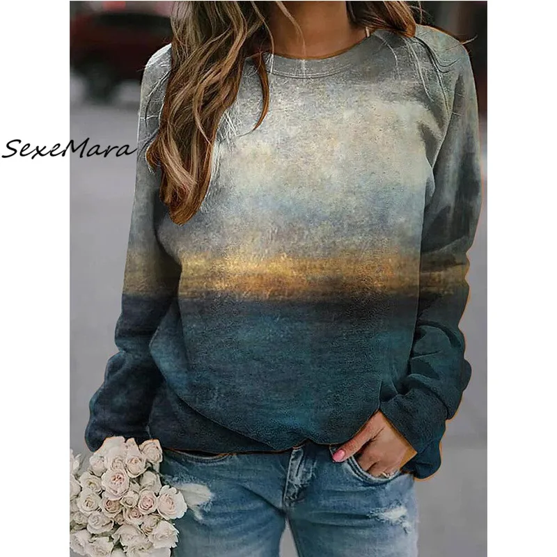 2022 Women Sweatshirts New Fashion Casual Print O-neck Long Sleeves Sweatshirts
2022 Women Sweatshirts New Fashion Casual Print O-neck Long Sleeves Sweatshirts