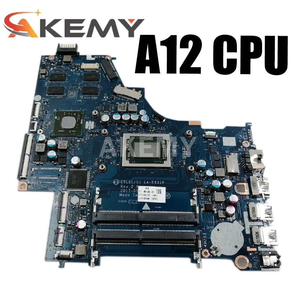 For HP PAVILION 15-BW Laptop Motherboard With A12-9720P CPU 924726-601 924726-001 CTL51/53 LA-E831P DDR4 100% Tested Fast Ship
For HP PAVILION 15-BW Laptop Motherboard With A12-9720P CPU 924726-601 924726-001 CTL51/53 LA-E831P DDR4 100% Tested Fast Ship