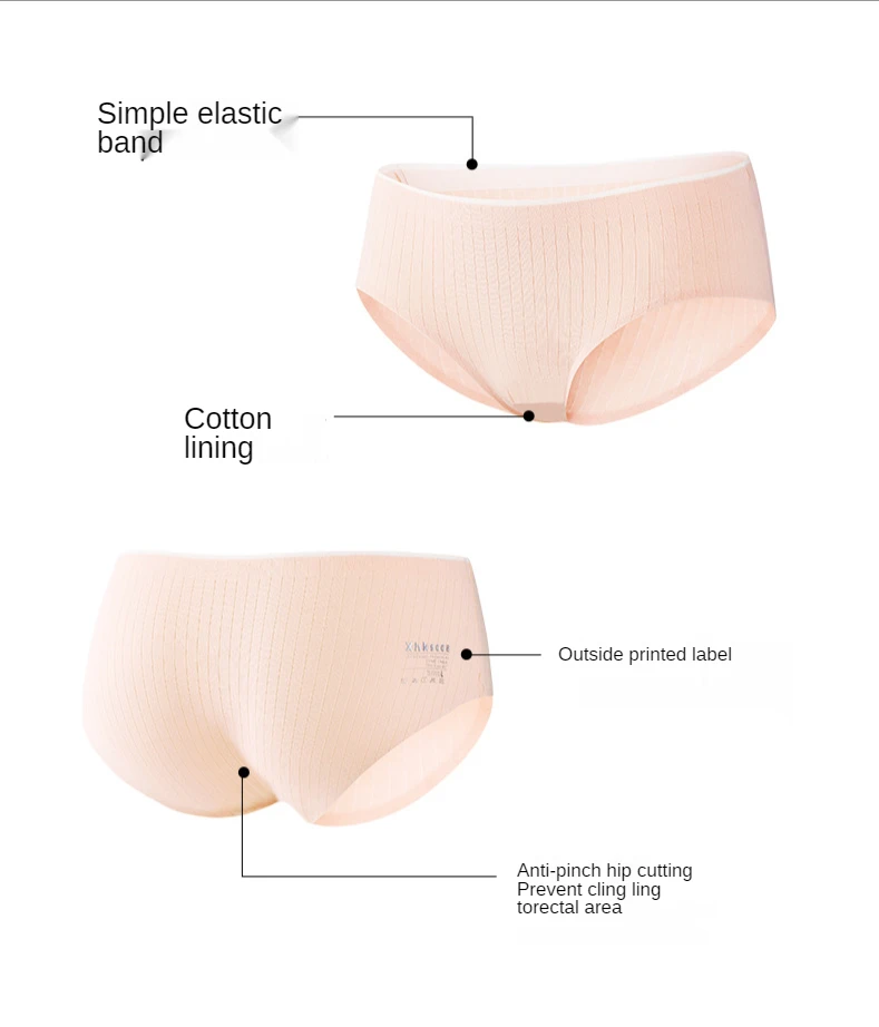 2Pcs/lot Soft Cotton Panties Women Breathable antibacterial middle Sexy Briefs knitted Lingerie Seamless Female Underwear
2Pcs/lot Soft Cotton Panties Women Breathable antibacterial middle Sexy Briefs knitted Lingerie Seamless Female Underwear