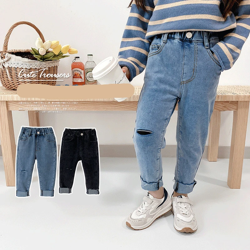 2-8 Years Baby Girls Jeans Autumn Winter Children's Fashion Causal Solid Denim Pants Korean Velvet Warm Jeans Trousers For Girl
2-8 Years Baby Girls Jeans Autumn Winter Children's Fashion Causal Solid Denim Pants Korean Velvet Warm Jeans Trousers For Girl