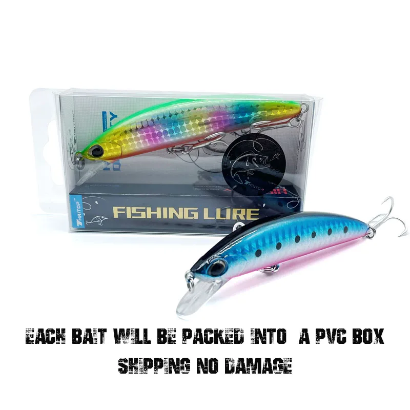 90MM 28G Thritop High Quality Minnow Fishing Lures TP144 Artificial Bait Pike Bass Sinking Wobbers Crankbaits
90MM 28G Thritop High Quality Minnow Fishing Lures TP144 Artificial Bait Pike Bass Sinking Wobbers Crankbaits