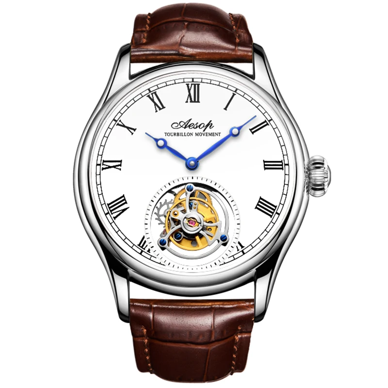 AESOP Men's Mechanical Watch Watches Flying Tourbillon Male Skeleton Watch for Men Man Luxury Clocks Luxury 2021 Dropshipping
AESOP Men's Mechanical Watch Watches Flying Tourbillon Male Skeleton Watch for Men Man Luxury Clocks Luxury 2021 Dropshipping