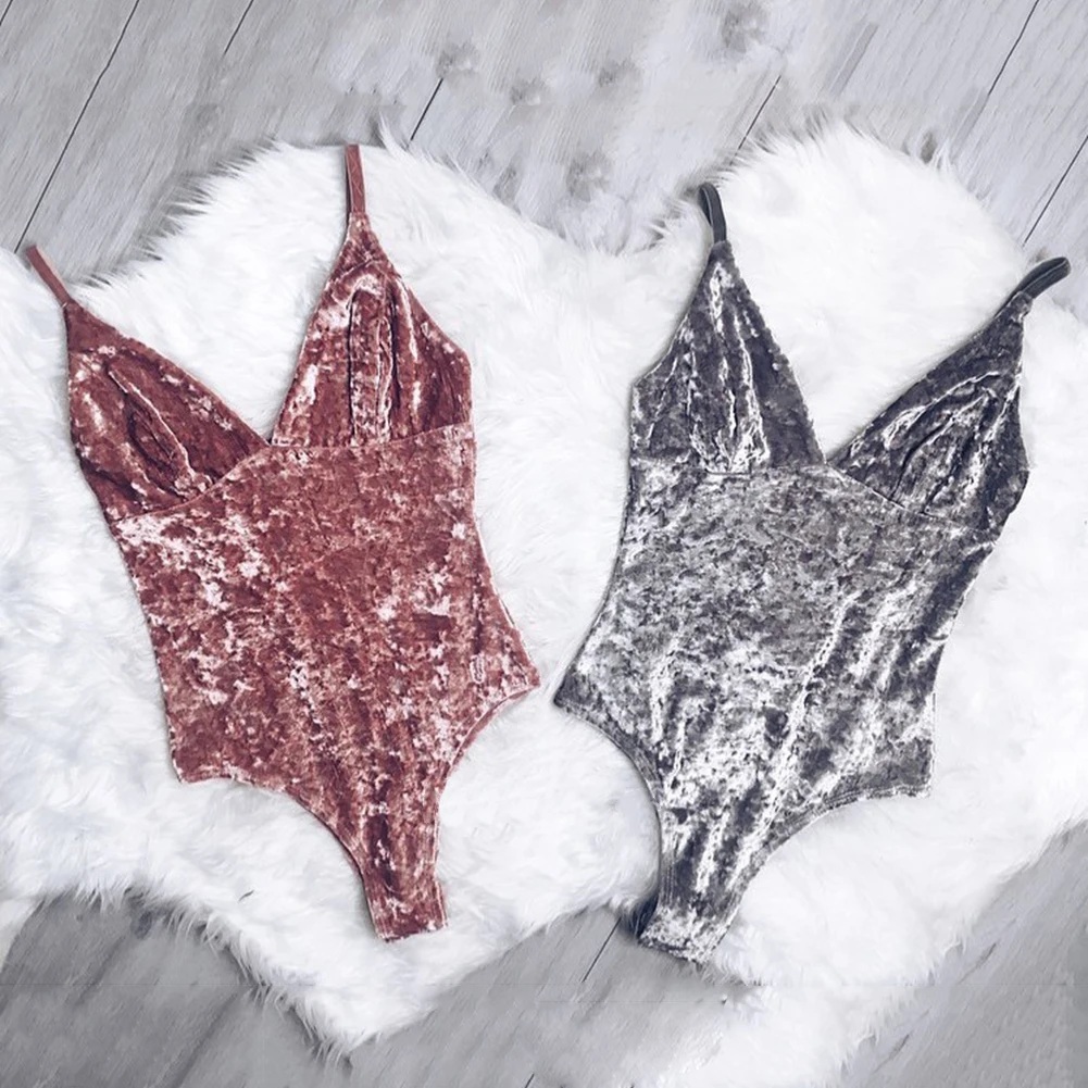 Sexy Bodysuit Women V Neck Crushed Velvet Bodysuit Body Leotard Tops Ladies Vest Jumpsuit Clubwear Autumn woman clothes
Sexy Bodysuit Women V Neck Crushed Velvet Bodysuit Body Leotard Tops Ladies Vest Jumpsuit Clubwear Autumn woman clothes