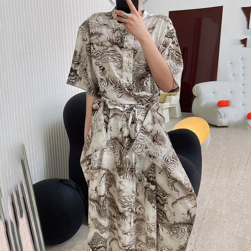 GVUW 2021 New Spring Summer Fashion Casual Print Short Sleeve Shirt Adjustable Long Skirt Two Piece Set Women SK900
GVUW 2021 New Spring Summer Fashion Casual Print Short Sleeve Shirt Adjustable Long Skirt Two Piece Set Women SK900