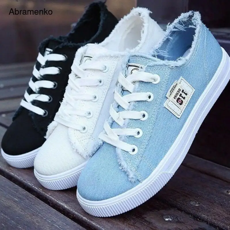 Canvas Shoes Women 2021 Lace-up Spring And Autumn Girl Sports Shoes Fashion Denim Breathable Comfortable Casual Shoes Size 35-40
Canvas Shoes Women 2021 Lace-up Spring And Autumn Girl Sports Shoes Fashion Denim Breathable Comfortable Casual Shoes Size 35-40