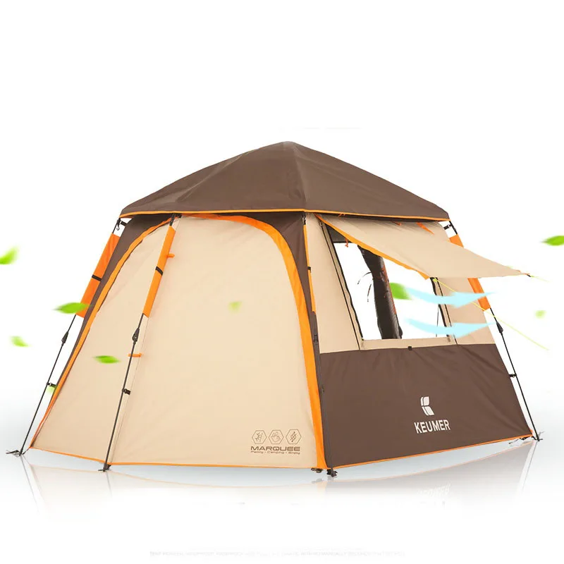 Automatic tent outdoor 5-6 person Anti-rain camping thickened double rainproof wild camping tent
Automatic tent outdoor 5-6 person Anti-rain camping thickened double rainproof wild camping tent