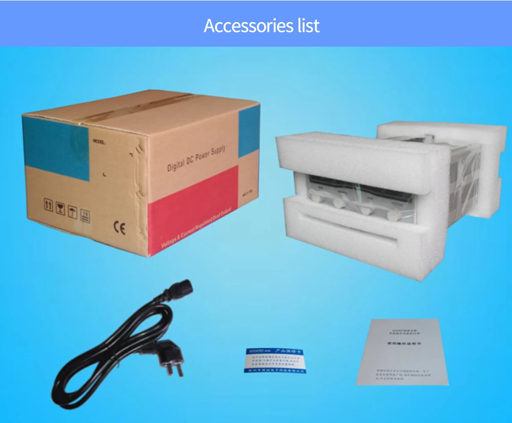 Hot KPS3060D High precision High Power Adjustable LED Dual Display Switching DC power supply 220V EU 30V/60A
Hot KPS3060D High precision High Power Adjustable LED Dual Display Switching DC power supply 220V EU 30V/60A