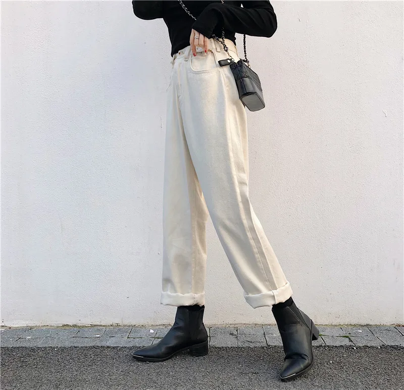 Will fall and winter street yuppie joker loose wide-legged pants log lubricious white jeans trousers
Will fall and winter street yuppie joker loose wide-legged pants log lubricious white jeans trousers
