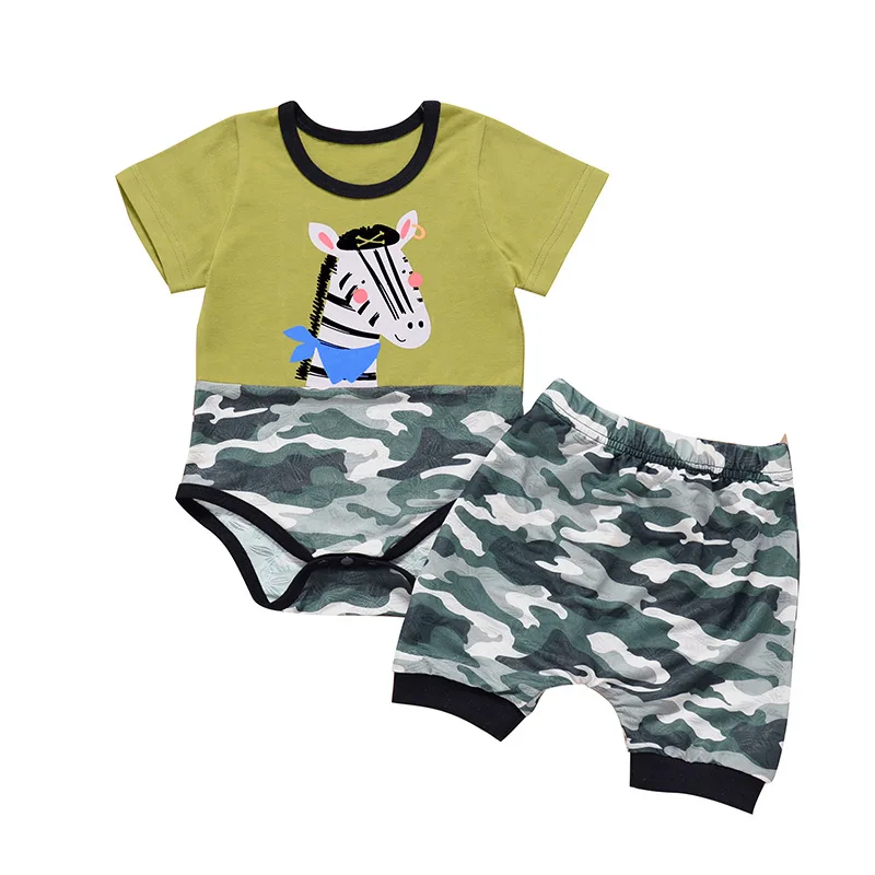 Handsome Boys Summer Short Sleeve Print Tops Bodysuits Shorts Pants Toddler Kids Baby Casual Clothes Sets 2pcs 0-24M
Handsome Boys Summer Short Sleeve Print Tops Bodysuits Shorts Pants Toddler Kids Baby Casual Clothes Sets 2pcs 0-24M